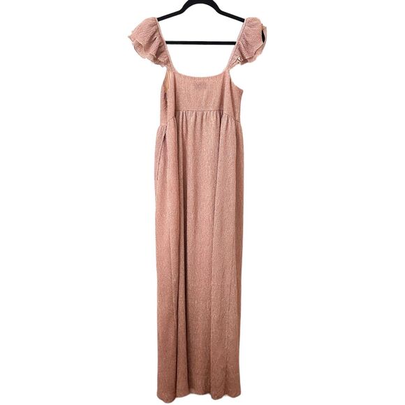 SAYLOR Imara Metallic Maxi Dress Maternity Sz Small - Picture 6 of 7